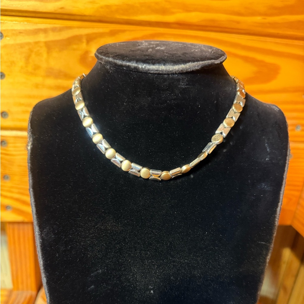 Elegant Gold and Silver Women's Necklace